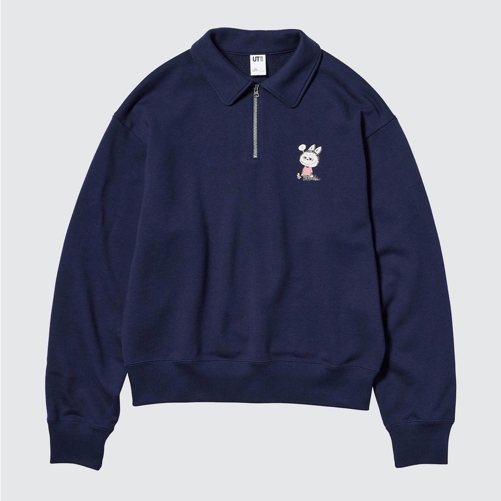 Uniqlo x POP MART We Are Monsters Labubu Half Zip Sweatshirt